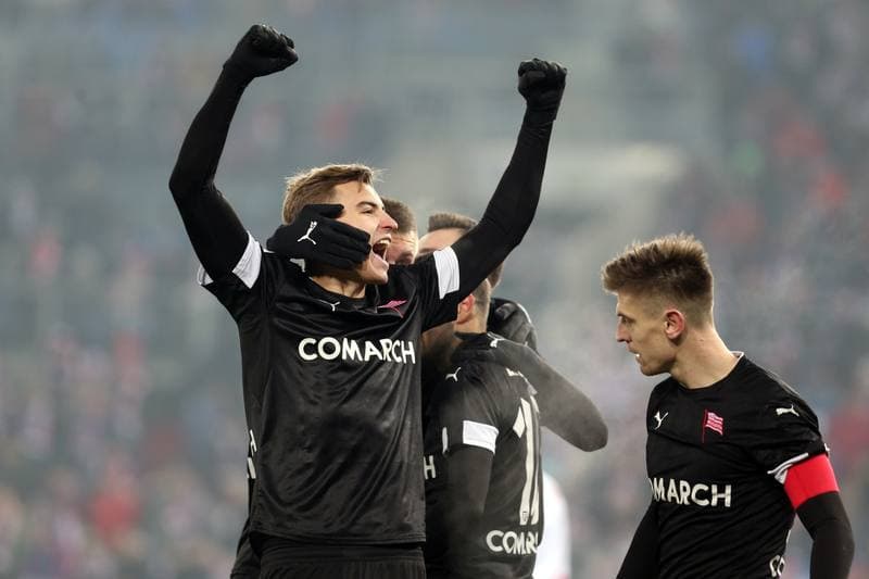 Football. Lotto Ekstraklasa. Gornik Zabrze - Cracovia Krakow. 18.12.2017