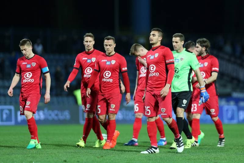 Football. Lotto Ekstraklasa. Ruch Chorzow - Piast Gliwice. 03.04.2017