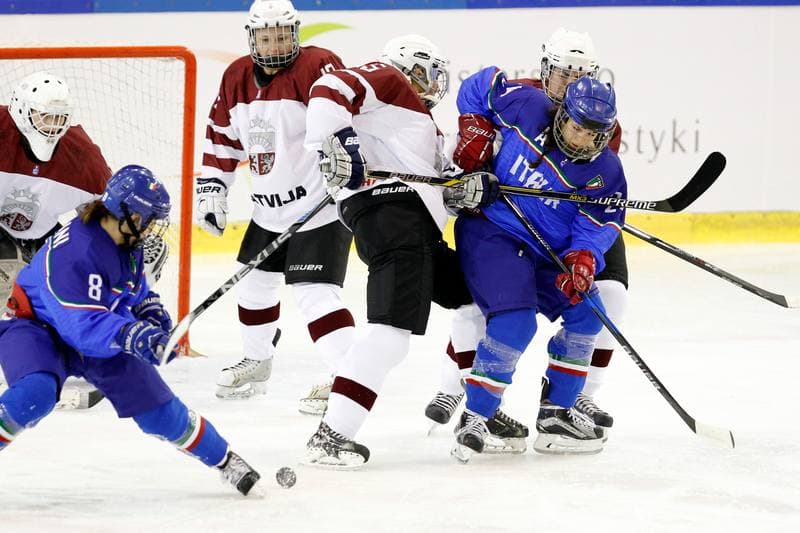 Ice Hockey. Women's World Championship. Italy - Latvia. 08.04.2017