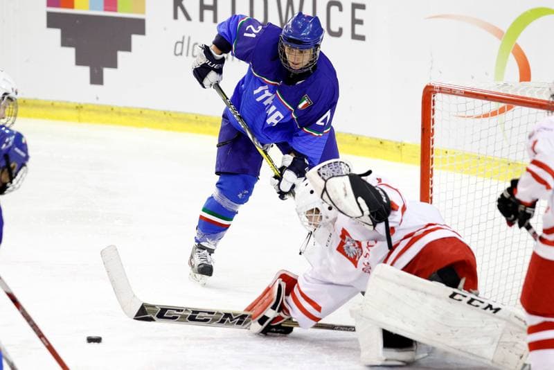 Ice Hockey. Women's World Championship. Poland - Italy. 11.04.2017