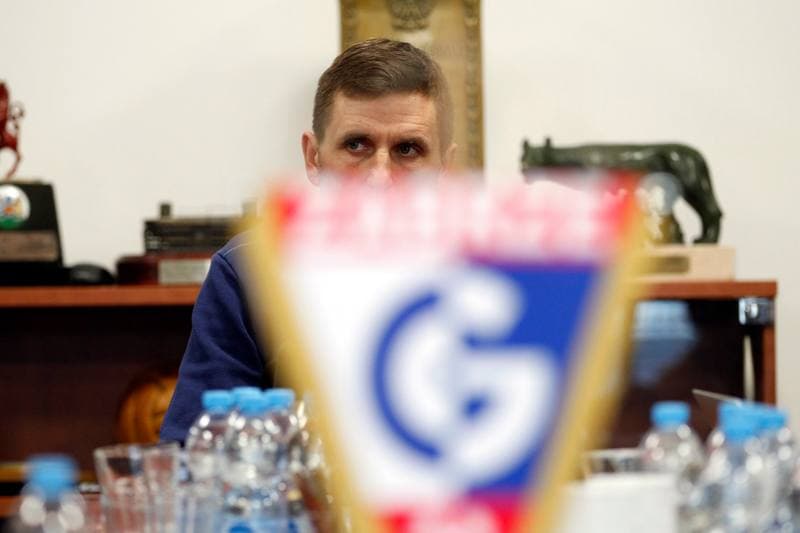 Football. Gornik Zabrze. Press Conference. 04.01.2018