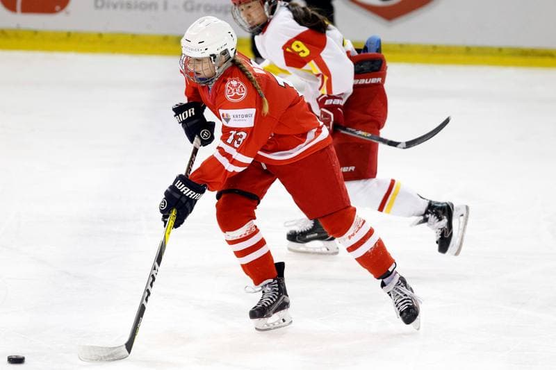Ice Hockey. Women's World Championship. China - Poland. 14.04.2017