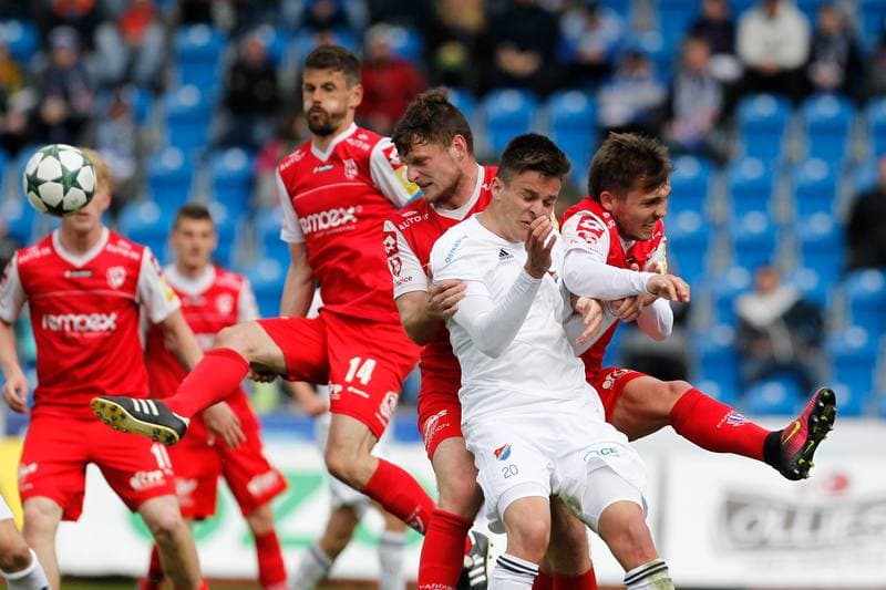 Football. Fortuna Narodni Liga. Banik Ostrava - FK Pardubice. 16.04.2017