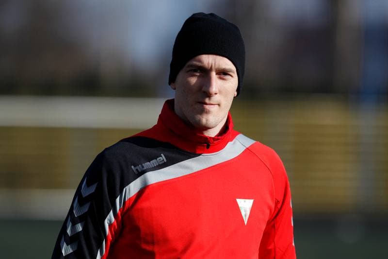 Football. GKS Tychy. Training. 18.01.2018