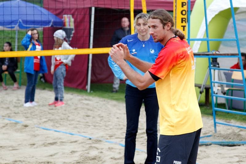Beach Volleyball. Mariusz Prudel. Training. 06.05.2017