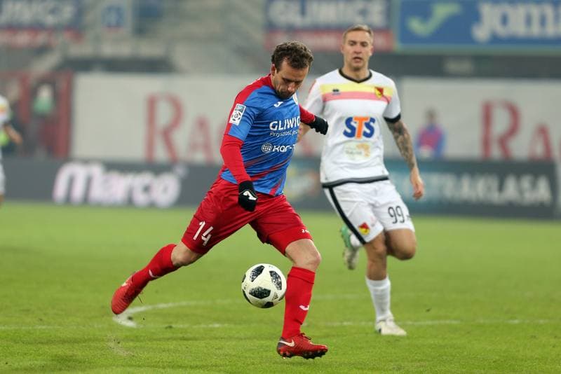 Football. Lotto Ekstraklasa. Piast Gliwice - Jagiellonia Bialystok. 12.02.2018
