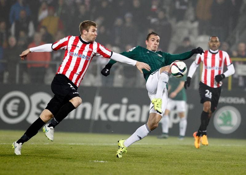 Football. T-Mobile Ekstraklasa. Cracovia Krakow - Slask Wroclaw. 02.03.2014