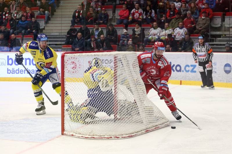 Ice Hockey. Tipsport Extraliga. Ocelari Trinec - Aukro Berani Zlin. 06.02.2018