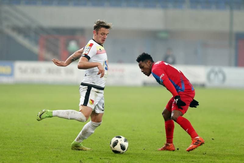 Football. Lotto Ekstraklasa. Piast Gliwice - Jagiellonia Bialystok. 12.02.2018