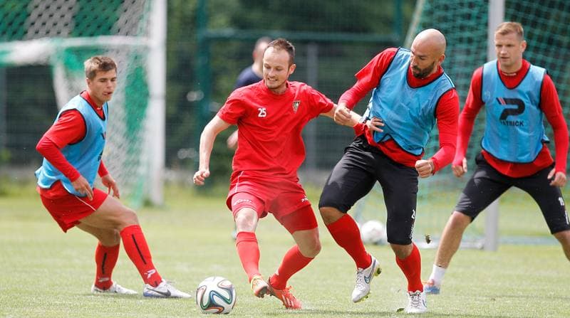 Football. Zaglebie Sosnowiec. Training. 25.06.2015