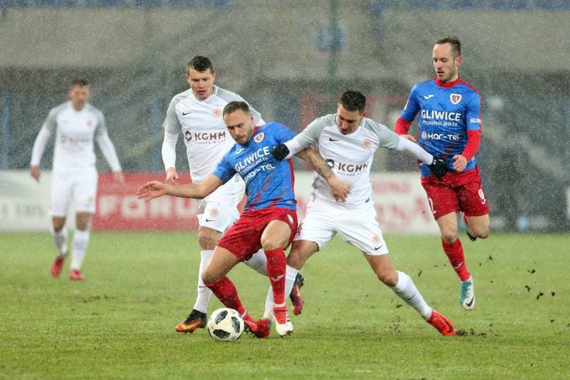 Football. Lotto Ekstraklasa. Piast Gliwice - Zaglebie Lubin. 16.03.2018