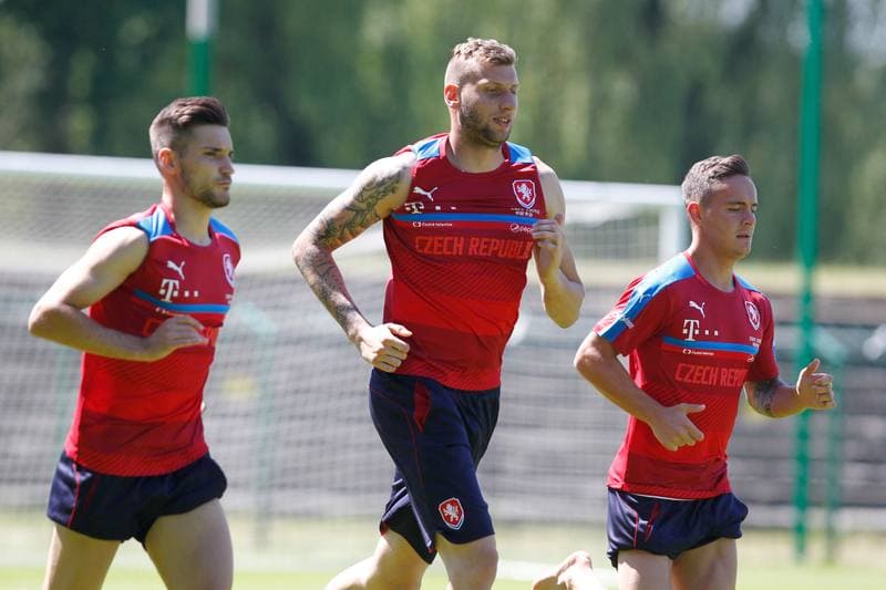 Football. Czech Republic. Training. 22.06.2017