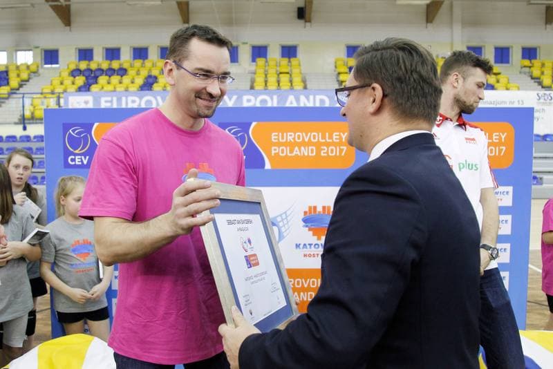 Volleyball. European Championship. Promotional Action. 05.12.2016