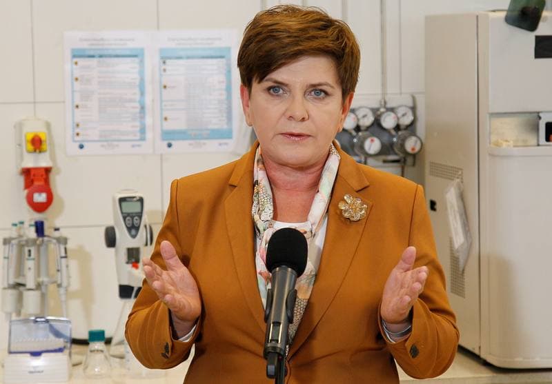 Beata Szydlo. Main Mining Institute. Press Conference. 05.10.2015