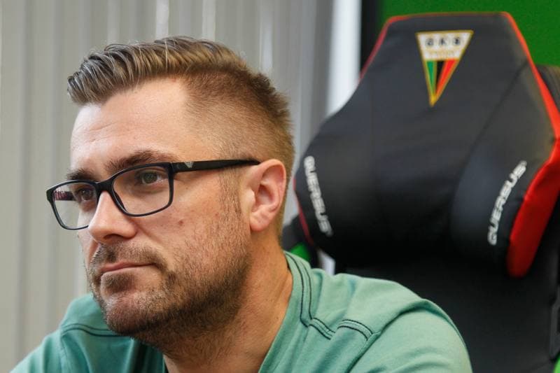 Football. GKS Tychy. Press Conference. 14.07.2017