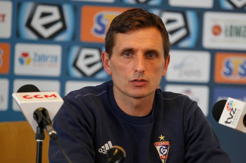 Football. Gornik Zabrze. Press Conference. 15.03.2018
