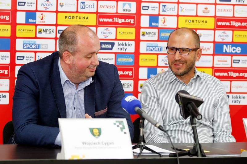 Football. GKS Katowice. Press Conference. 20.07.2017