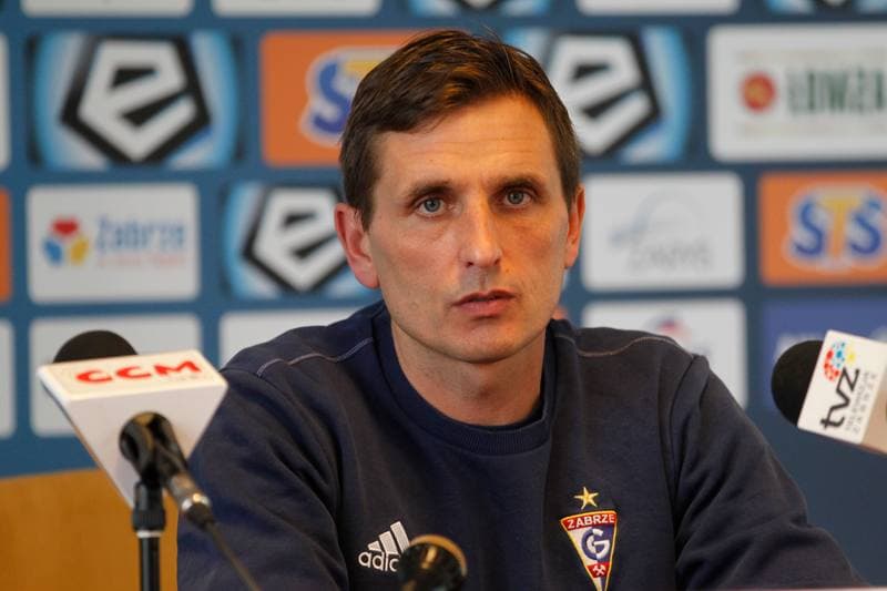 Football. Gornik Zabrze. Press Conference. 15.03.2018