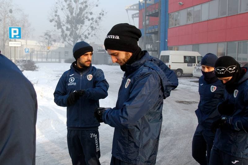 Football. Piast Gliwice. Training. 09.01.2017