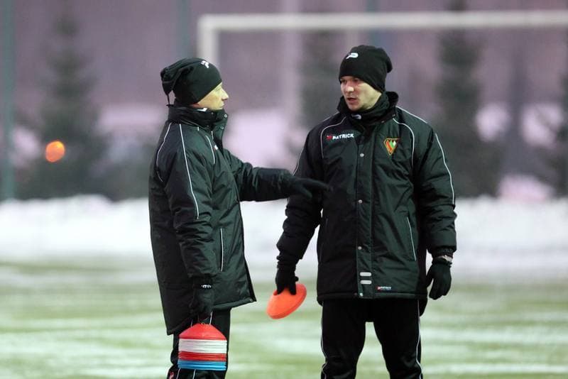 Football. Zaglebie Sosnowiec. Training. 09.01.2017