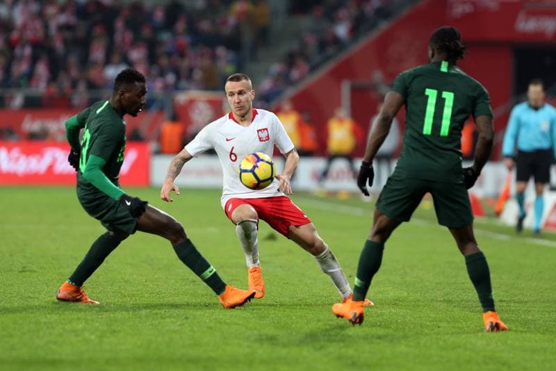 Football. International Friendly. Poland - Nigeria. 23.03.2018