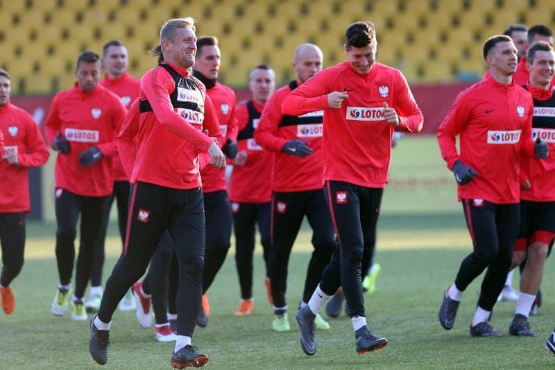 Football. Poland national team. Training. 25.03.2018
