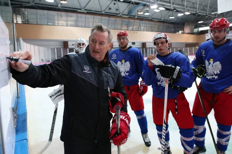 Ice Hockey. Poland national team. Training. 27.09.2017