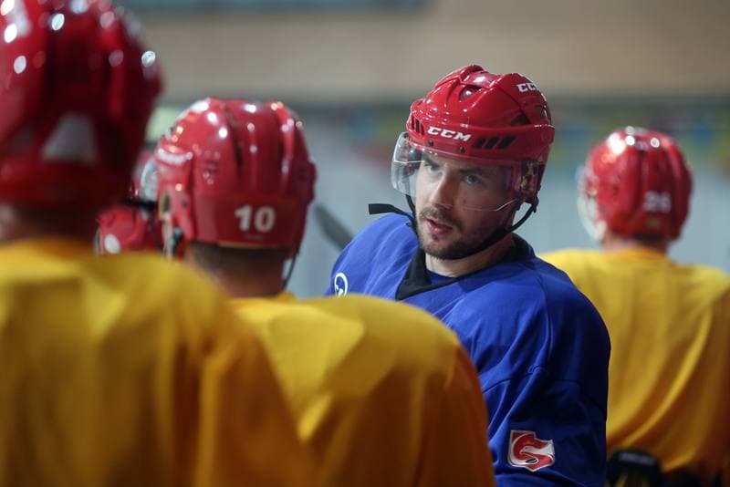 Ice Hockey. Poland national team. Training. 27.09.2017
