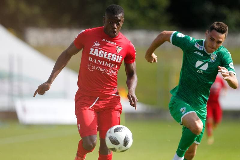 Football. Sparing. Zaglebie Sosnowiec - Karpaty Lwow. 08.07.2018