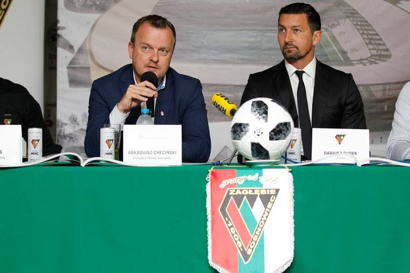 Football. Zaglebie Sosnowiec. Press Conference. 17.07.2018