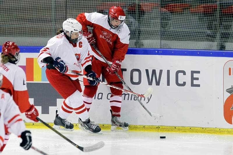 Ice Hockey. U18 Women's World Championship. Poland - Denmark. 08.01.2017
