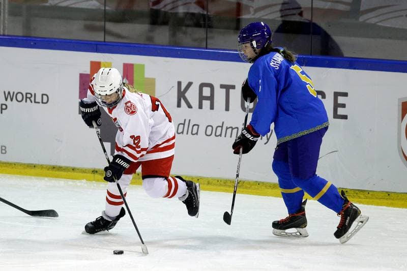 Ice Hockey. U18 Women's World Championship. Kazakhstan - Poland. 09.01.2017