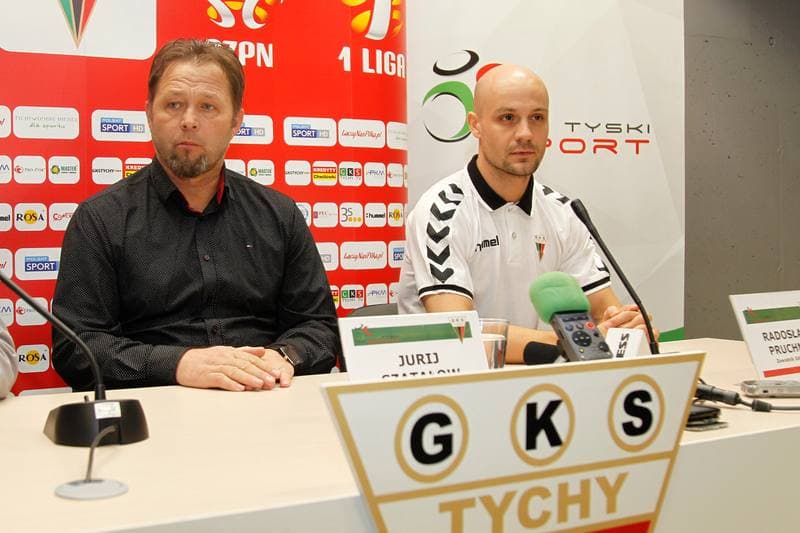 Football. GKS Tychy. Press Conference. 28.02.2017