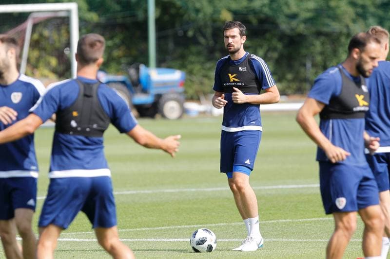 Football. Piast Gliwice. Training. 30.08.2018