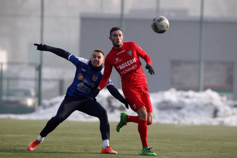Football. Sparing. Zaglebie Sosnowiec - Odra Opole. 28.01.2017