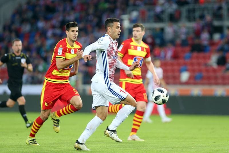 Football. Lotto Ekstraklasa. Gornik Zabrze - Jagiellonia Bialystok. 23.09.2018