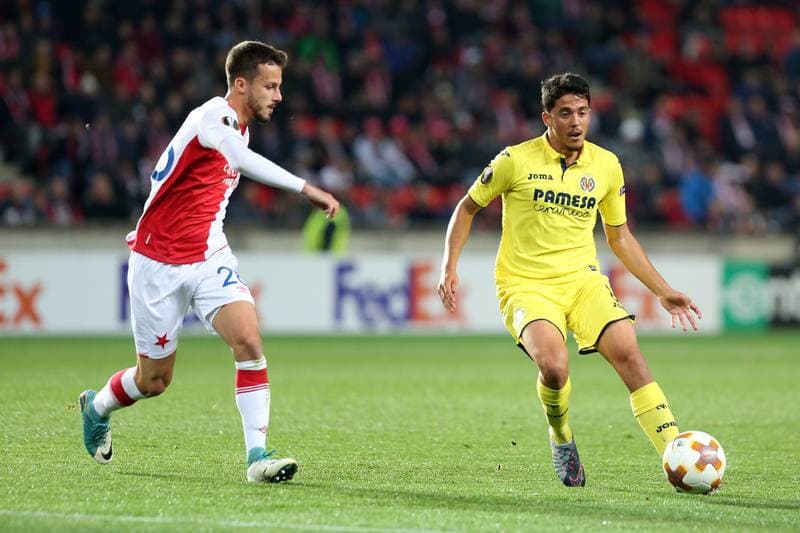 Football. UEFA Europa League. Slavia Prague - Villarreal CF. 02.11.2017