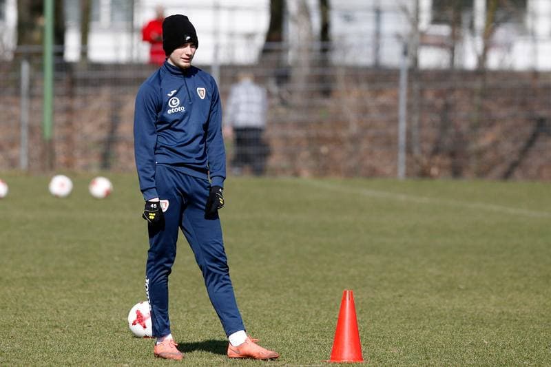 Football. Piast Gliwice. Training. 08.03.2017