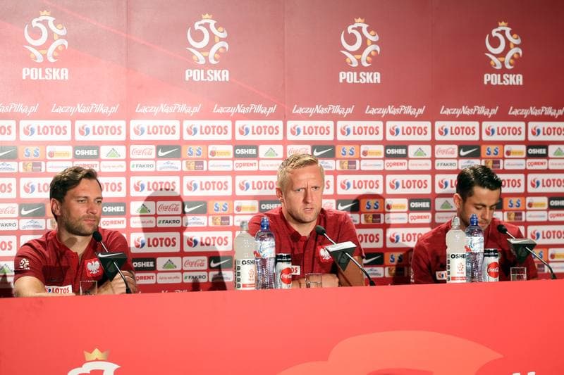 Football. Poland national team. Training. 09.10.2018