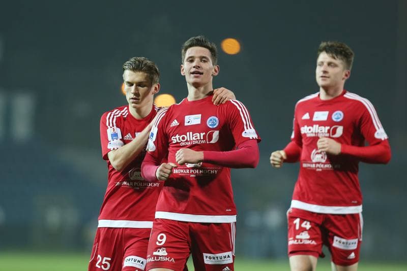 Football. Nice I Liga. Ruch Chorzow - Wigry Suwalki. 22.11.2017