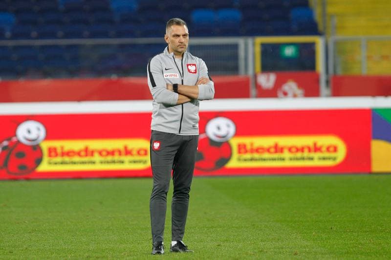 Football. Poland national team. Training. 10.10.2018