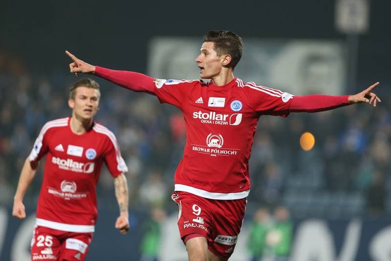 Football. Nice I Liga. Ruch Chorzow - Wigry Suwalki. 22.11.2017