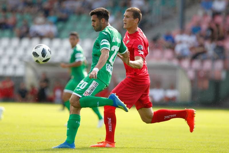Football. Sparing. Zaglebie Sosnowiec - Karpaty Lwow. 08.07.2018