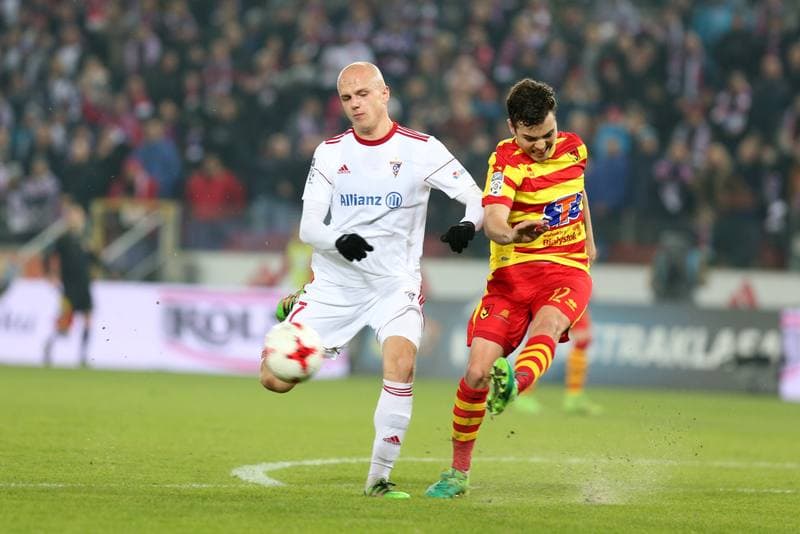 Football. Lotto Ekstraklasa. Gornik Zabrze - Jagiellonia Bialystok. 24.11.2017