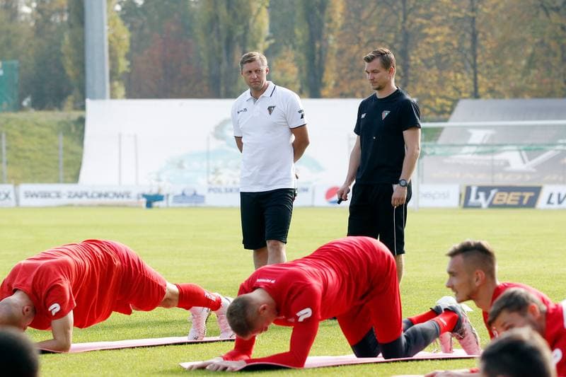Football. Zaglebie Sosnowiec. Training. 16.10.2018