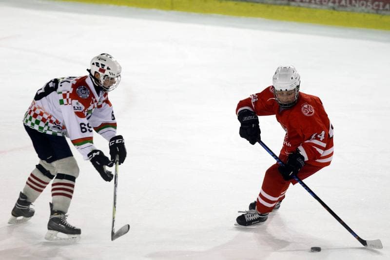 Ice Hockey. Slaska Liga Mlodzikow. UKS Zaglebie Sosnowiec - Reprezentacja Polski Kobiet. 18.10.2018