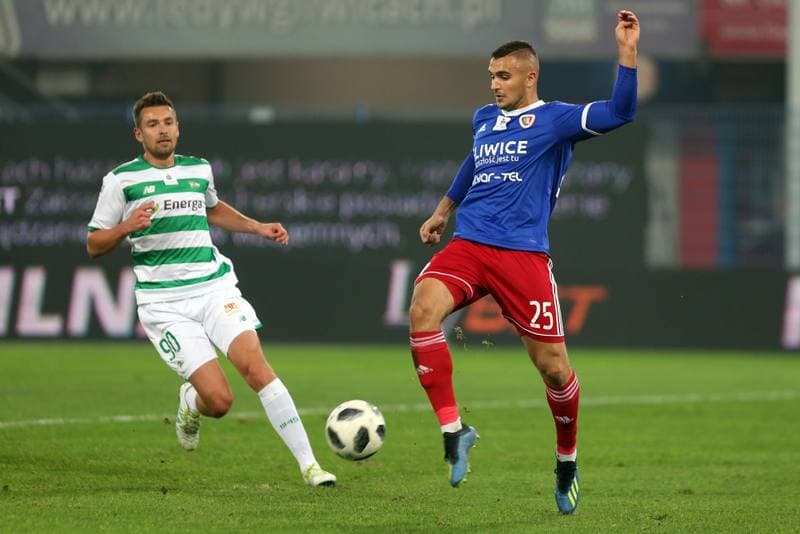 Football. Lotto Ekstraklasa. Piast Gliwice - Lechia Gdansk. 19.10.2018
