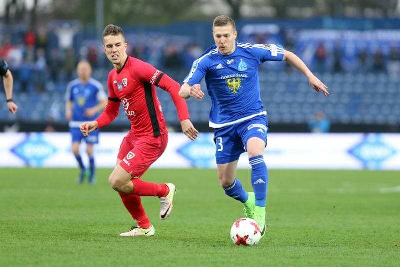 Football. Lotto Ekstraklasa. Ruch Chorzow - Piast Gliwice. 03.04.2017