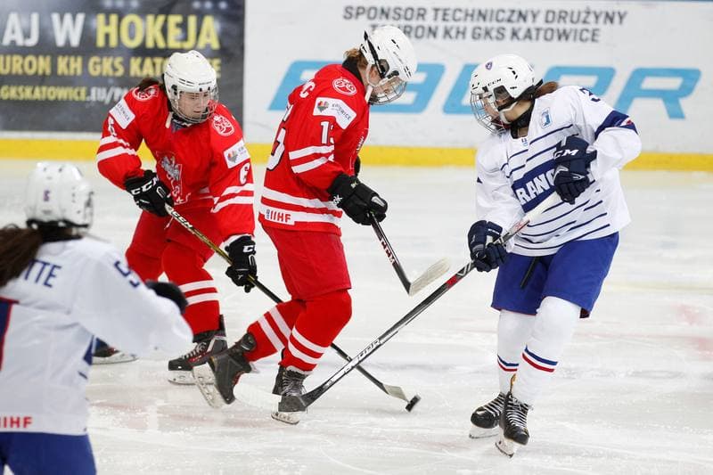 Ice Hockey. Women's U18. Poland - France. 03.01.2018