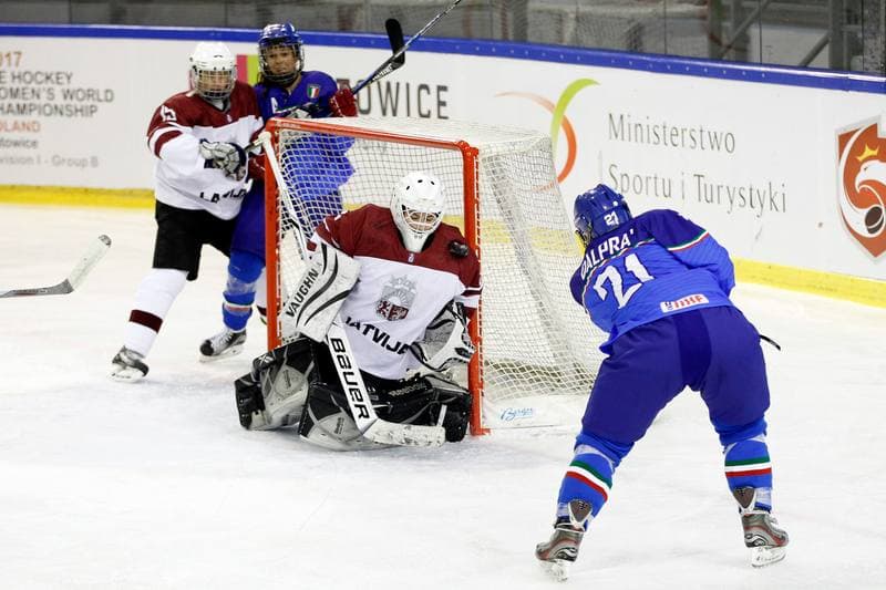 Ice Hockey. Women's World Championship. Italy - Latvia. 08.04.2017